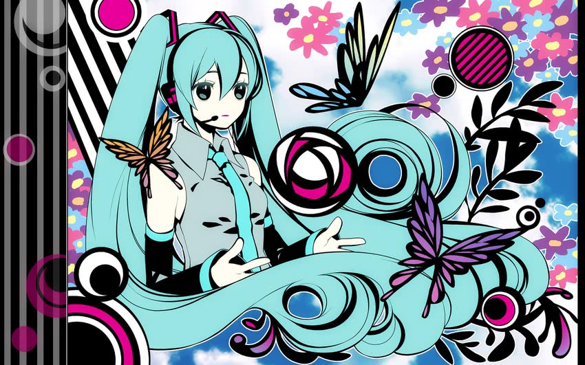 hatsune miku (vocaloid and 1 more) drawn by yoko_(shiocolor)