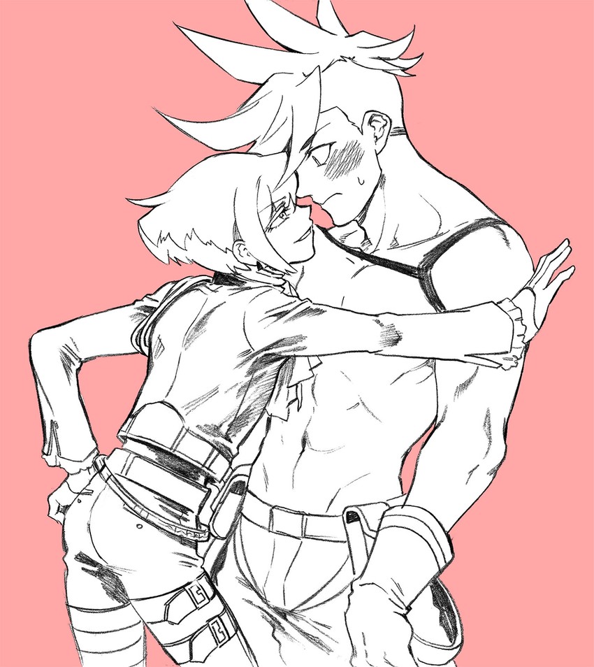 lio fotia and galo thymos (promare) drawn by bae_(baebae)
