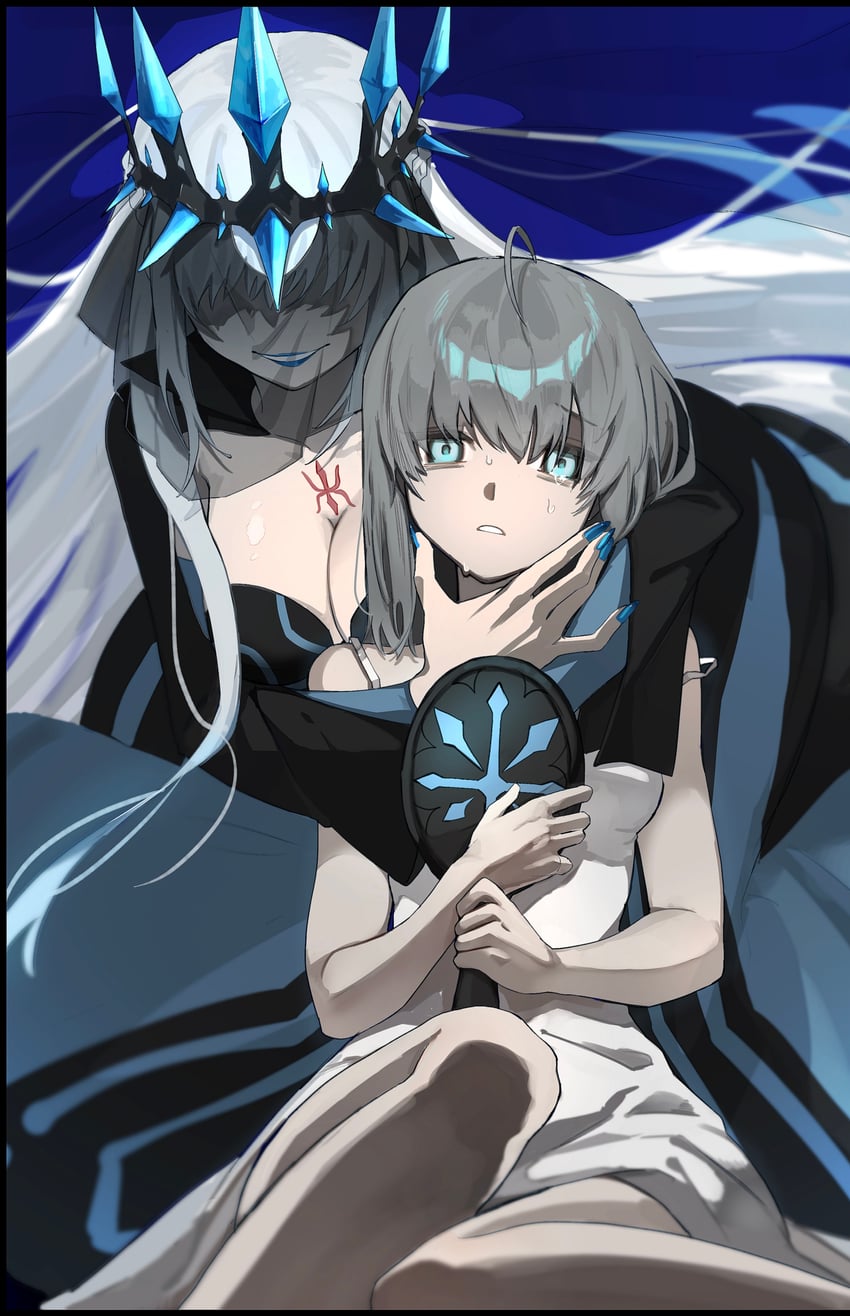 morgan le fay and gray (fate and 2 more) drawn by tokoni_fusu