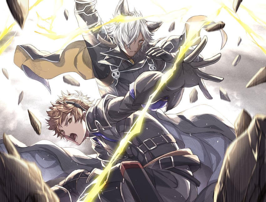 gran, eustace, and relic buster (granblue fantasy) drawn by zanki