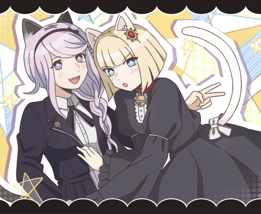 kirifuji nozomi and oosuzuki kurara (the hundred line -last defense academy- and 1 more) drawn by haro4869
