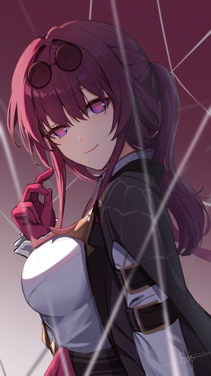 kafka (honkai and 1 more) drawn by kong_ting