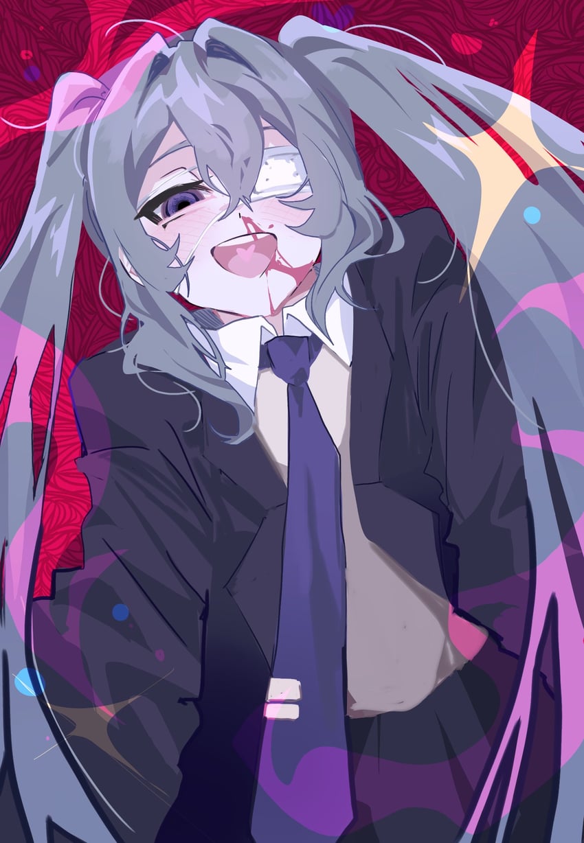 hatsune miku (vocaloid and 1 more) drawn by jjan-uyu