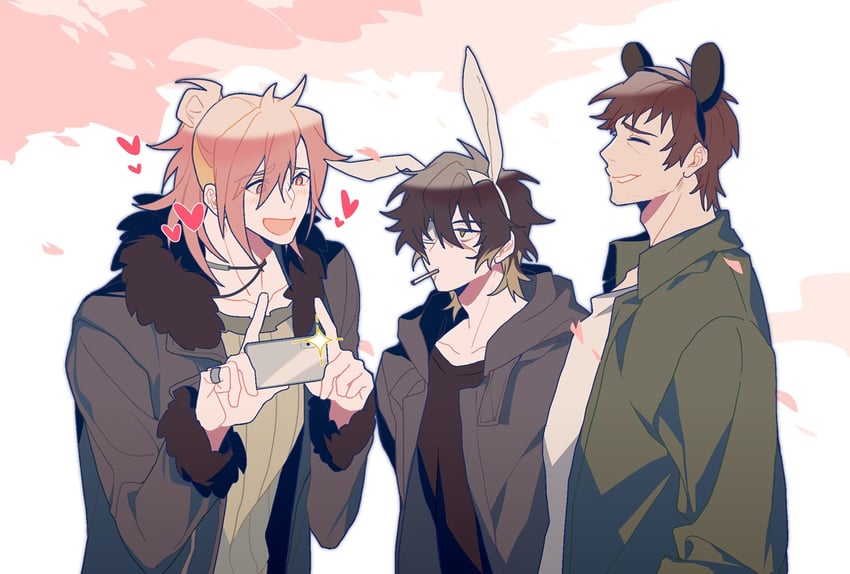 towa, izumi rei, and murase takuma (slow damage and 1 more) drawn by xia_nazz