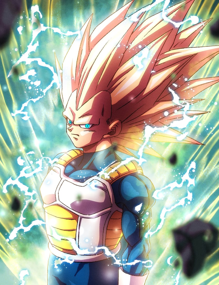vegeta (dragon ball and 1 more) drawn by muma_maximum76
