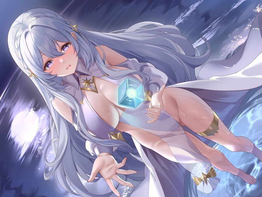 silver fox (azur lane) drawn by lingshalan