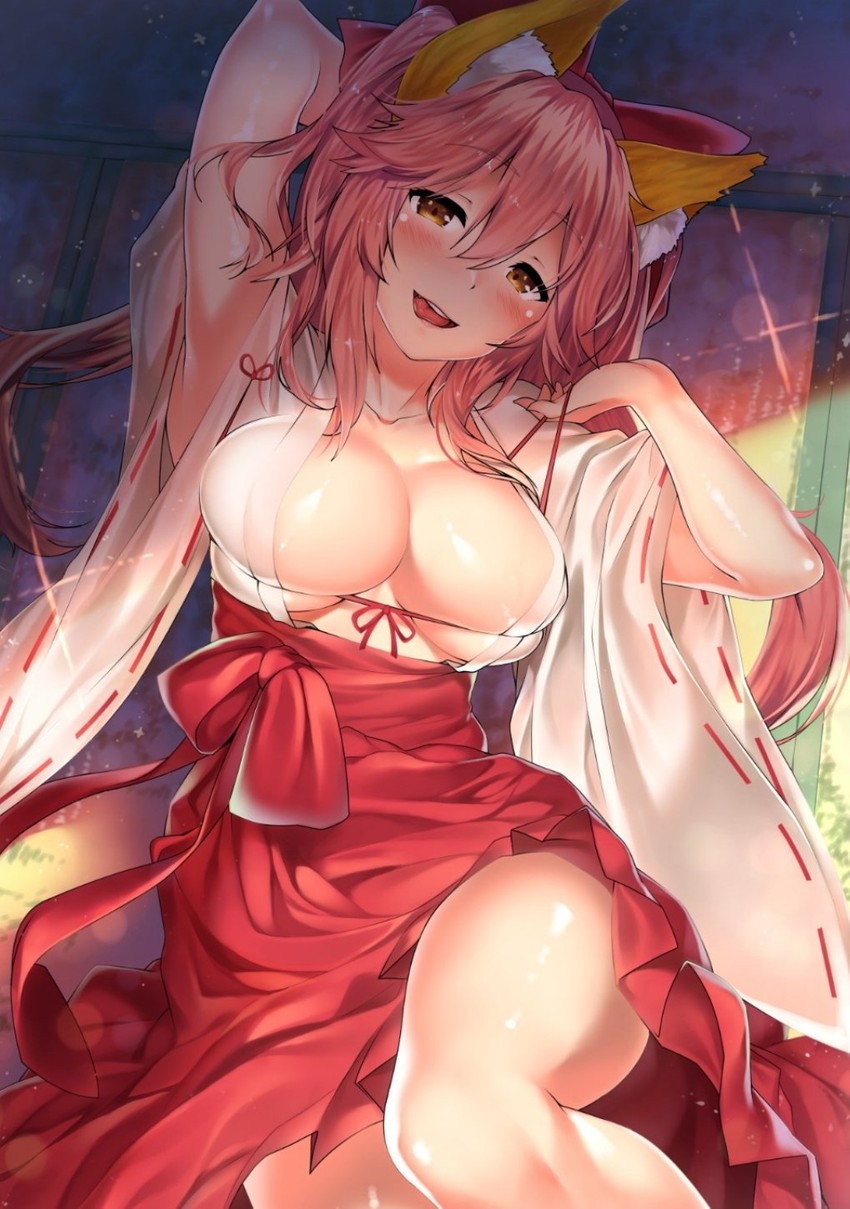 tamamo and tamamo no mae (fate and 1 more) drawn by kawai_(purplrpouni)