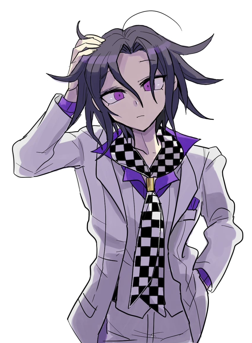 oma kokichi (danganronpa and 1 more) drawn by kumakoro_(tetsupag)