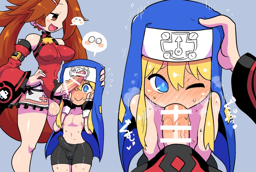 bridget and kuradoberi jam (guilty gear and 1 more) drawn by rariatto_(ganguri)