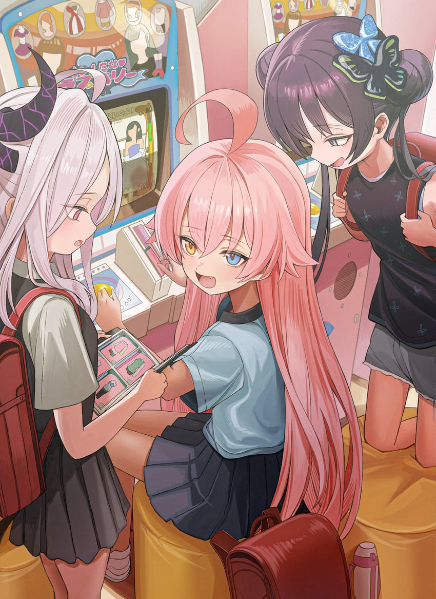 hina, hoshino, and kisaki (blue archive and 1 more) drawn by miyabino_(miyabi1616)