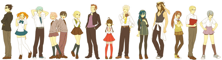 lucina, female morgan, severa, male morgan, nah, and 9 more (fire emblem and 1 more) drawn by ouse_(otussger)