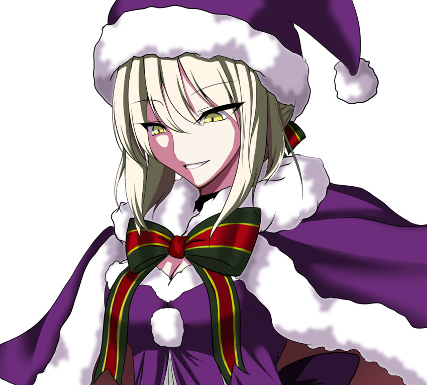 artoria pendragon, saber alter, and santa alter (fate and 1 more) drawn by syuya_(syuyananaki)