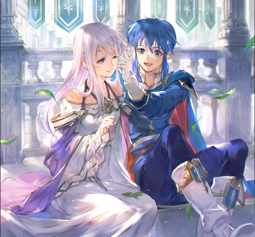 seliph and julia (fire emblem and 1 more) drawn by bomssp