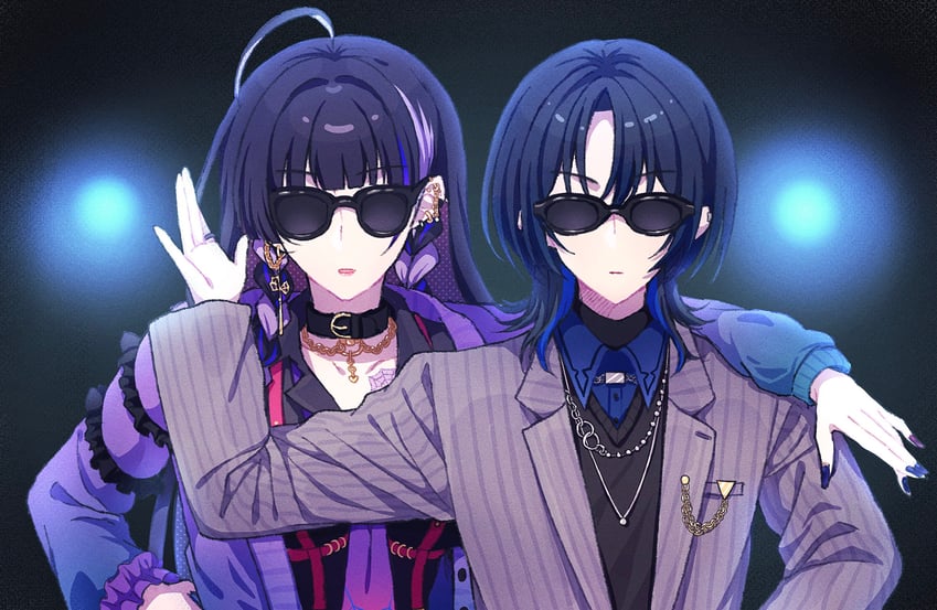 hiodoshi ao and meloco kyoran (hololive and 3 more) drawn by sekka_(sekka1202)