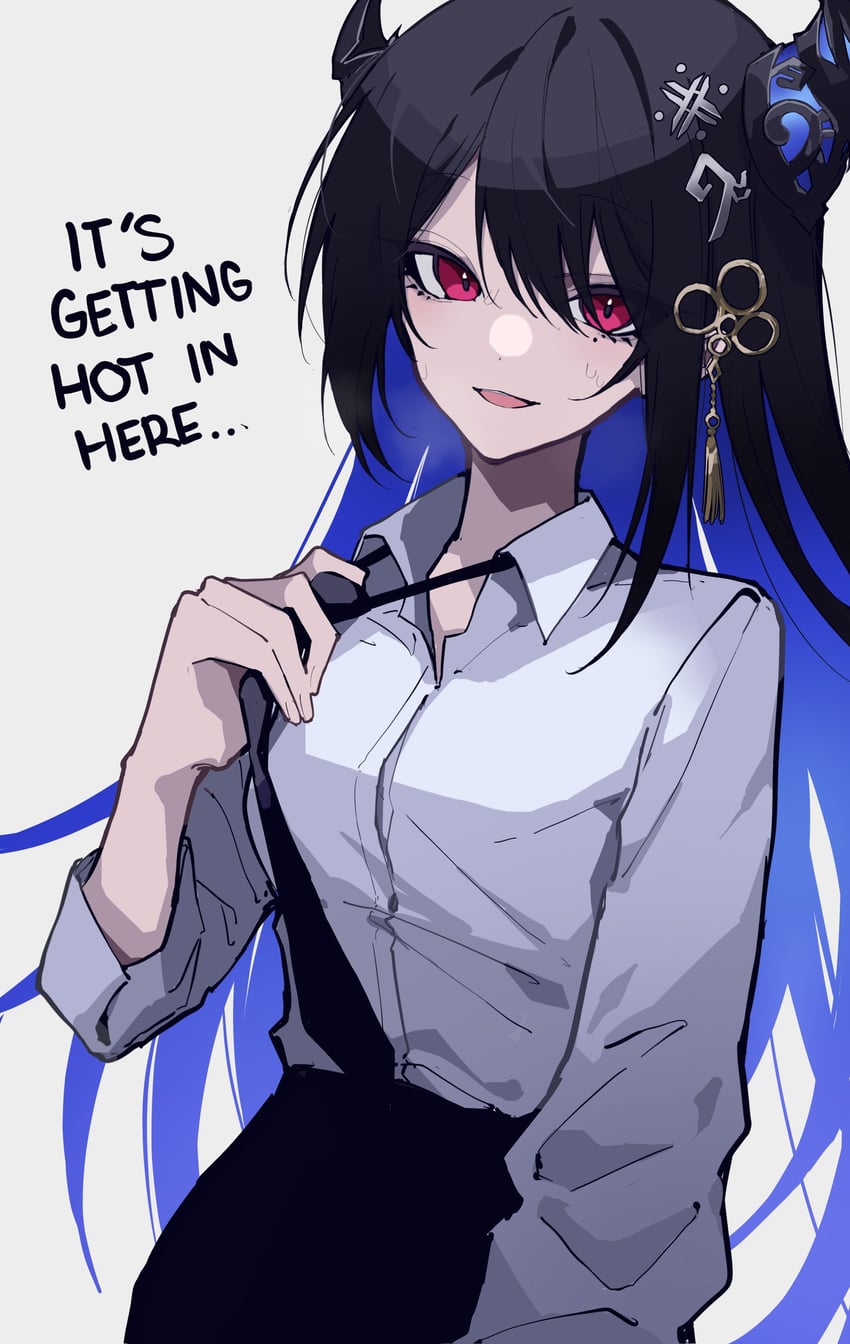 nerissa ravencroft (hololive and 1 more) drawn by mentally_deficient