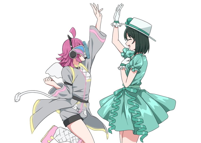 tennoji rina and mifune shioriko (love live! and 1 more) drawn by taiyakippassion