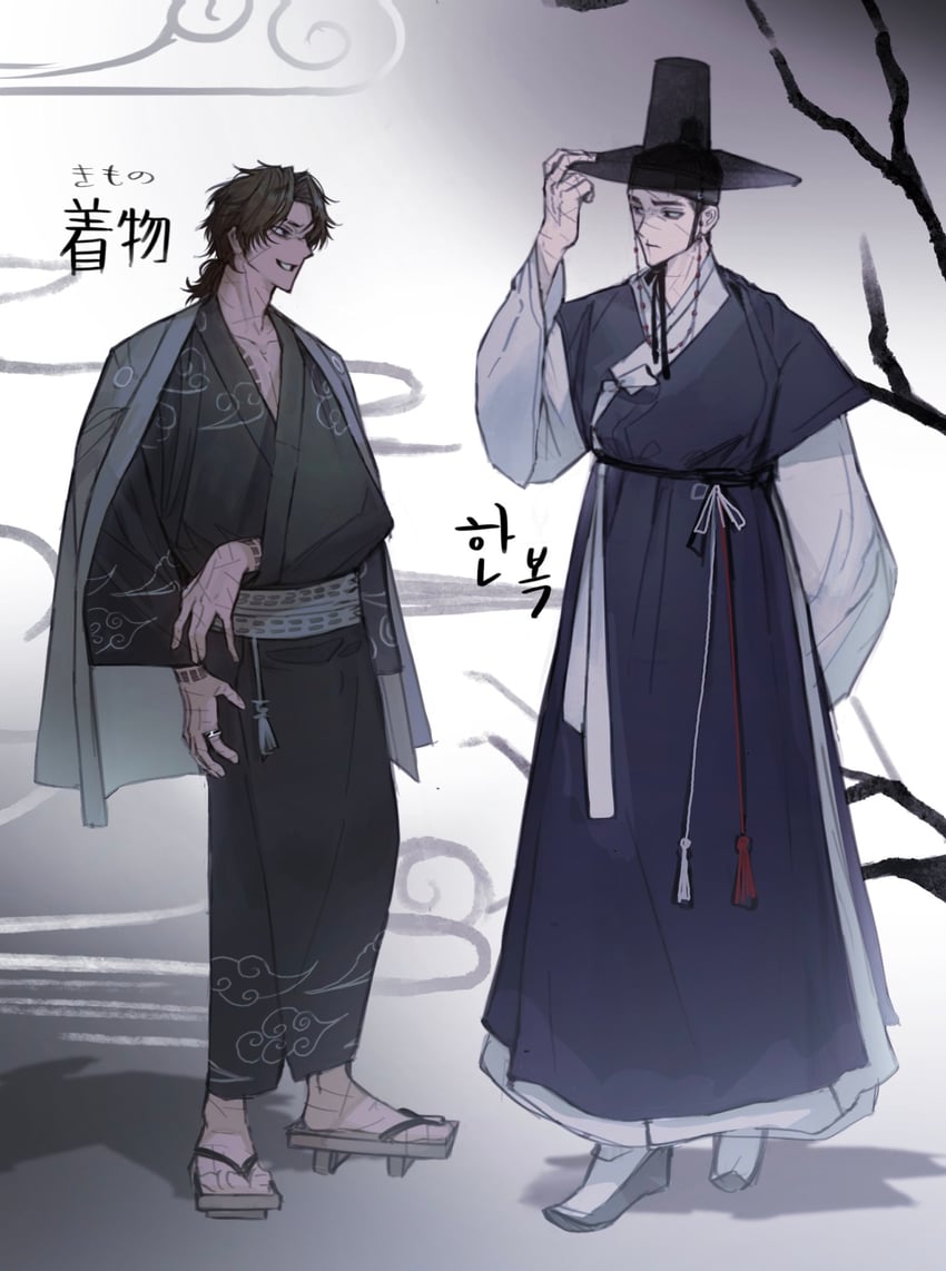 heathcliff and meursault (project moon and 1 more) drawn by chanil_(muexlku)