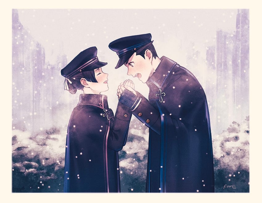 ryunosuke naruhodo, susato mikotoba, and ryutaro naruhodo (ace attorney and 2 more) drawn by amemomism