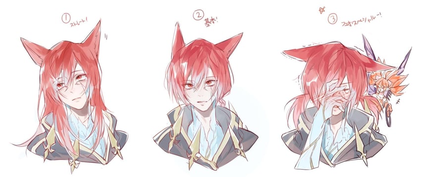 g'raha tia, crystal exarch, and feo ul (final fantasy and 1 more) drawn by tladpwl03