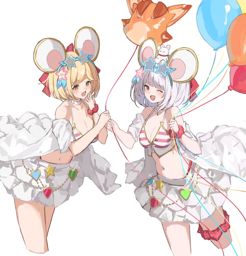 djeeta and vikala (granblue fantasy) drawn by shiro_wa_(shiroshironix)