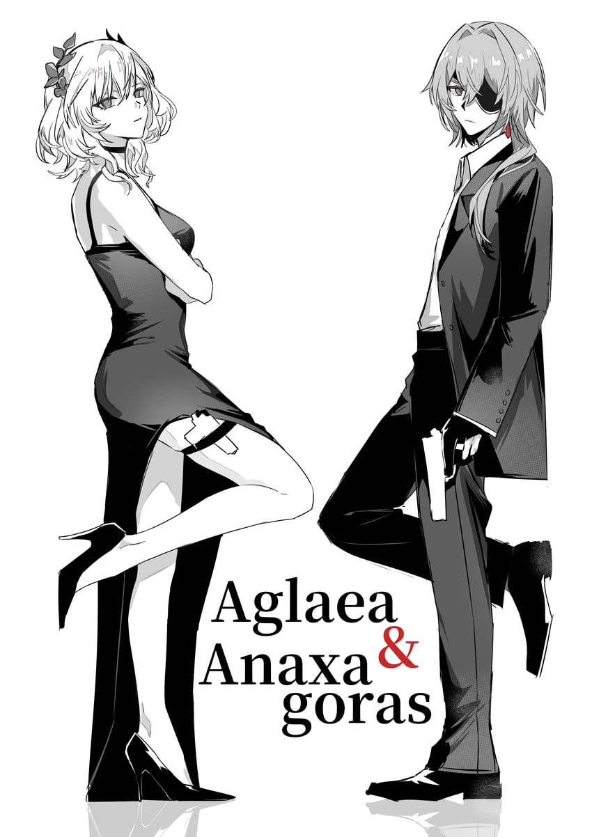 aglaea and anaxa (honkai and 2 more) drawn by yiyiyiyi670