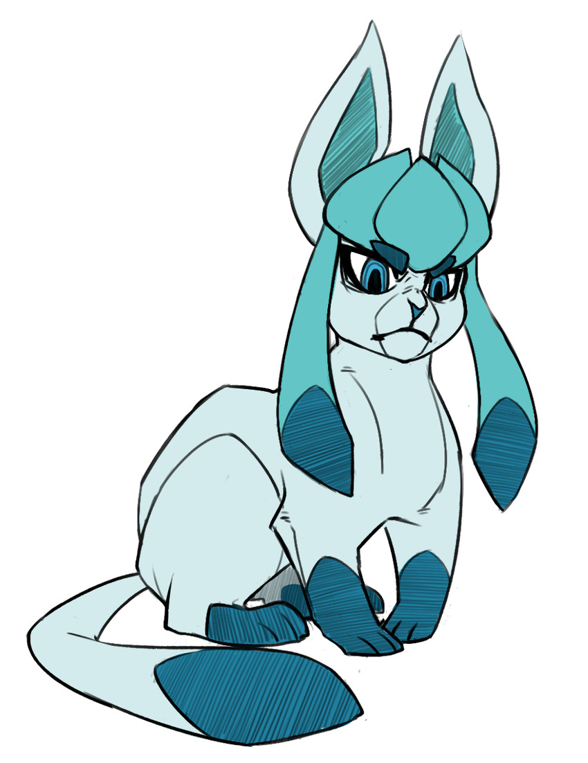 kiryuuin satsuki and glaceon (pokemon and 1 more) drawn by azzly