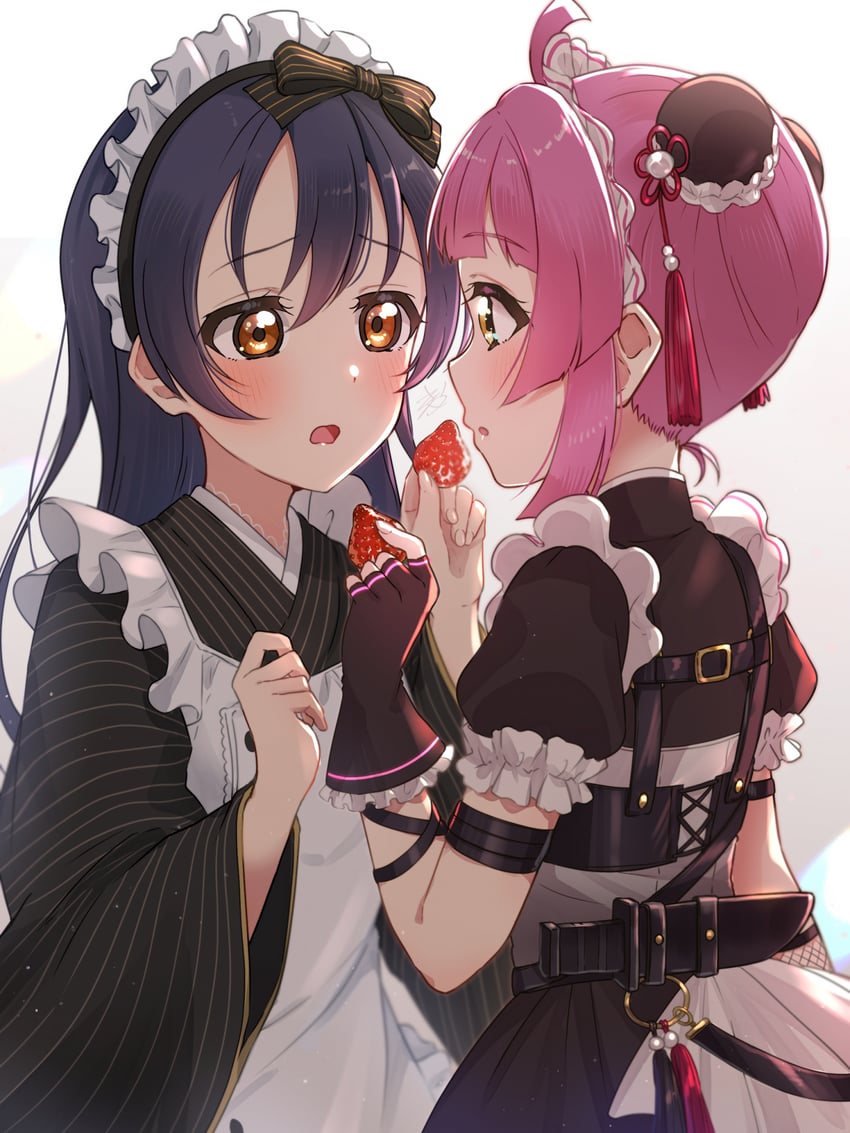 sonoda umi and tennoji rina (love live! and 4 more) drawn by kyaku_tasu