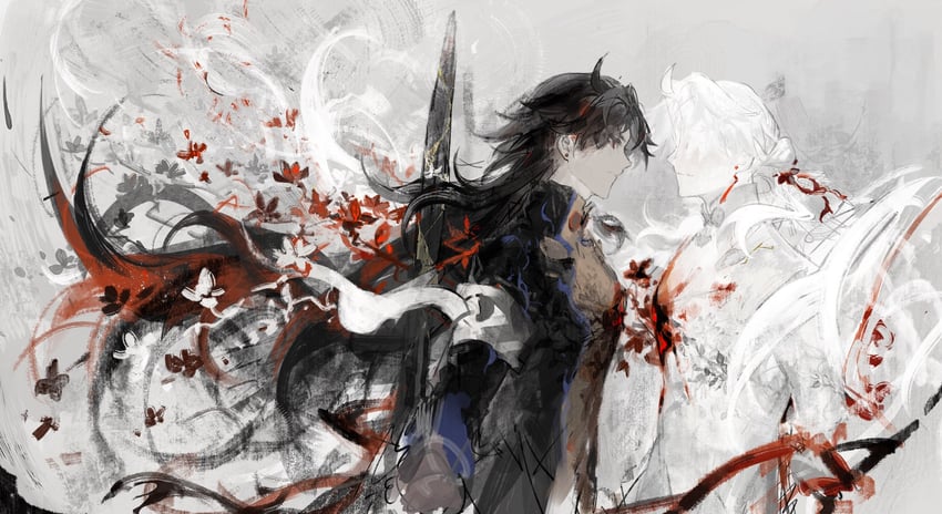 blade and yingxing (honkai and 1 more) drawn by dichlorvos