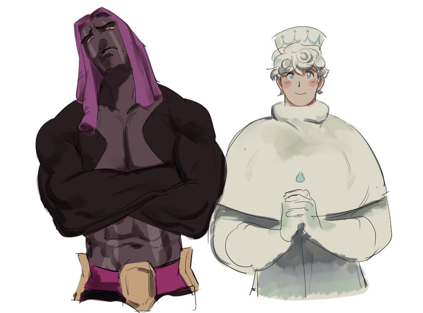 milk cookie and purple yam cookie (cookie run and 1 more) drawn by insam