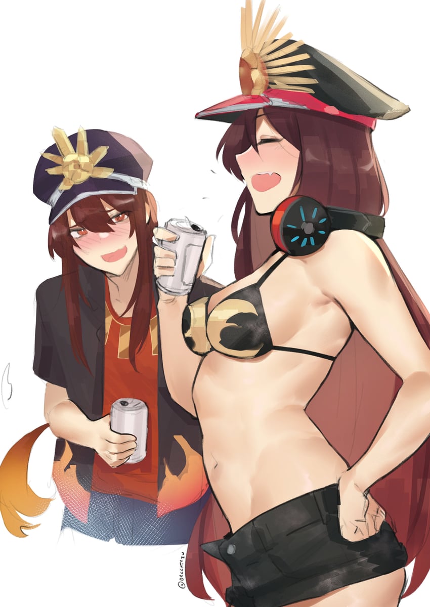 oda nobunaga and oda nobukatsu (fate and 1 more) drawn by deccatezu