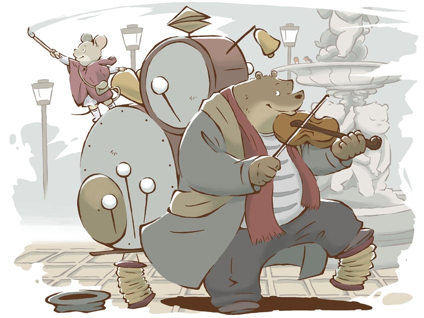 celestine and ernest (ernest & celestine) drawn by kajimaru_(untindo)