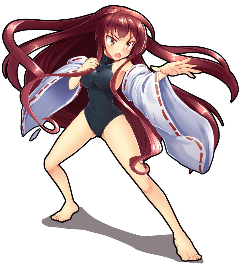 sendai hakurei no miko (original and 2 more) drawn by z.o.b