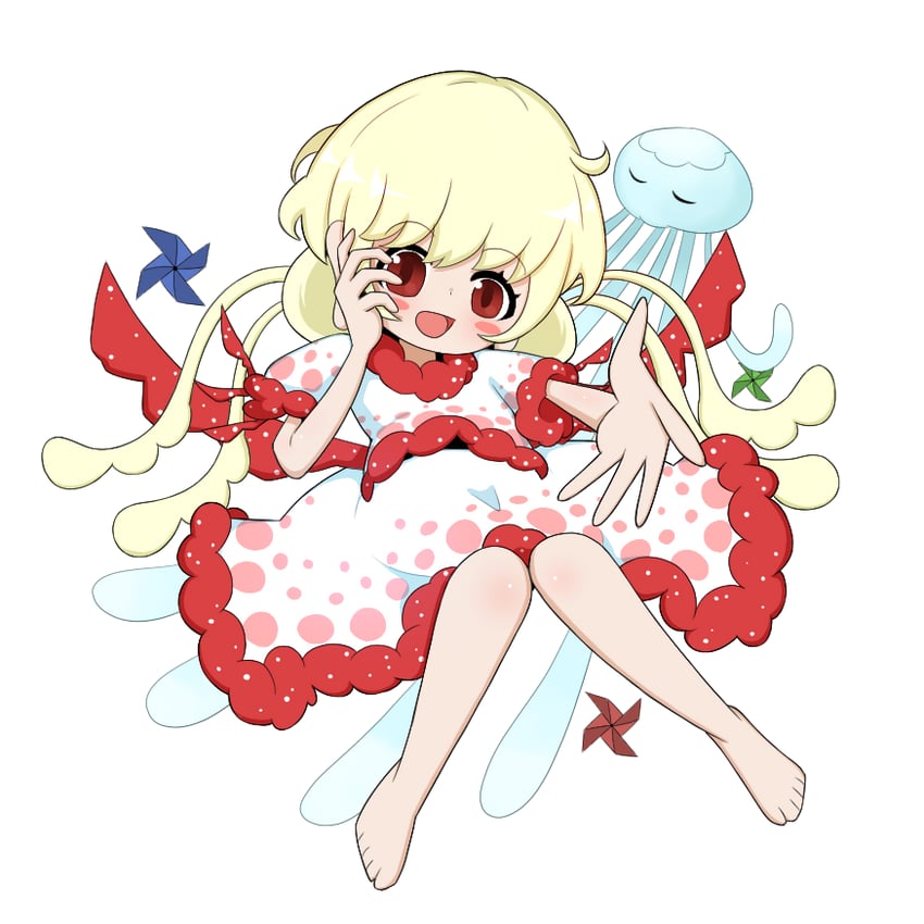 ebisu eika (touhou) drawn by mikkame