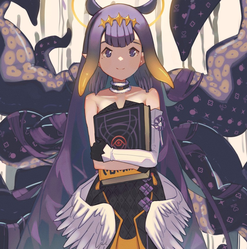 ninomae ina'nis and ao-chan (hololive and 1 more) drawn by pinepizza