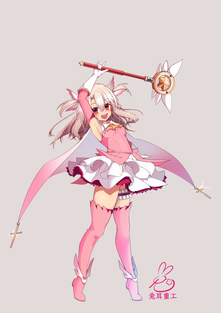 illyasviel von einzbern, prisma illya, and magical ruby (fate and 1 more) drawn by toji_juukou