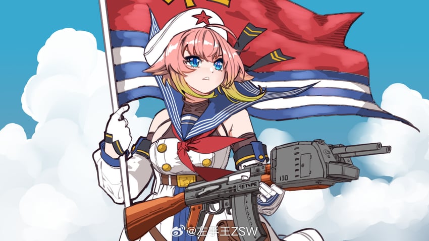 jinan (warship girls r) drawn by z.s.w.