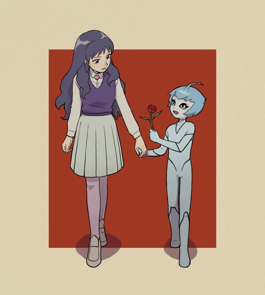 menori and adam (mujin wakusei survive) drawn by rakikoko