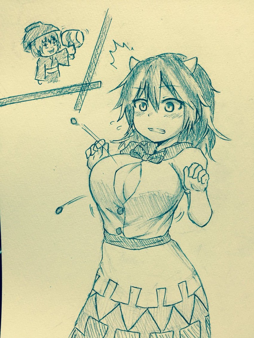 kijin seija and sukuna shinmyoumaru (touhou) drawn by forneus_0