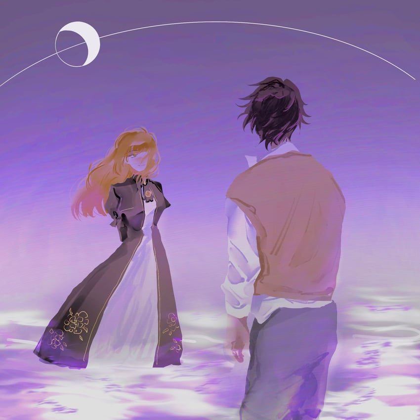 heathcliff and catherine (project moon and 1 more) drawn by qqqqpeach
