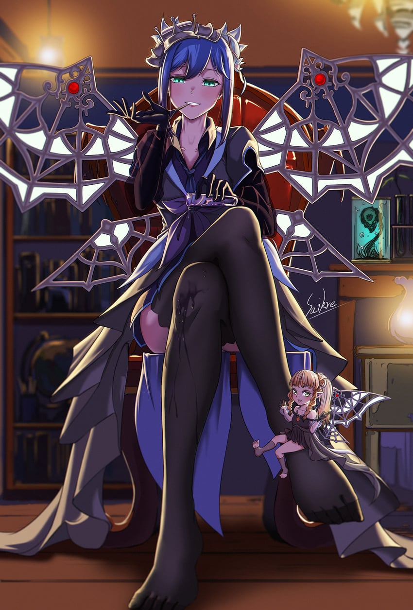 aromage rosemary, aromalilith rosemary, aromalilith rosalina, and ragnaraika evil seed (yu-gi-oh!) drawn by saikre