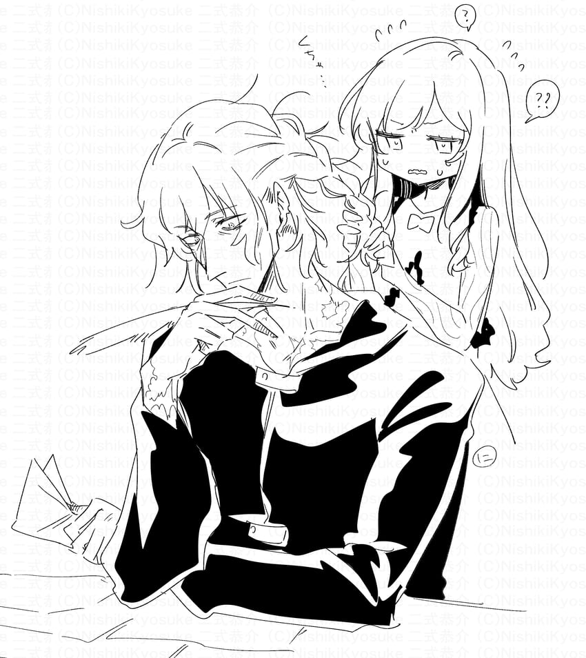 curse maker, doctor magus, doctor magus 4, and curse maker 1 (sekaiju no meikyuu) drawn by nikki_kyousuke