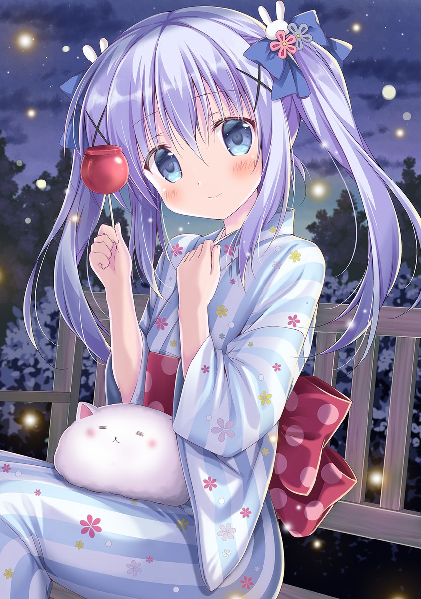 kafuu chino and tippy (gochuumon wa usagi desu ka?) drawn by korie_riko