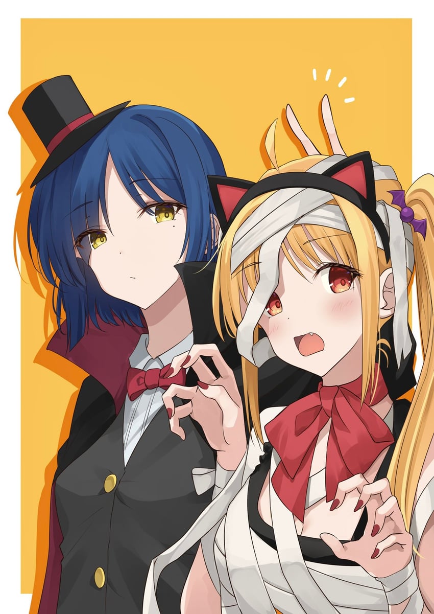 ijichi nijika and yamada ryo (bocchi the rock!) drawn by kanaria_hisagi