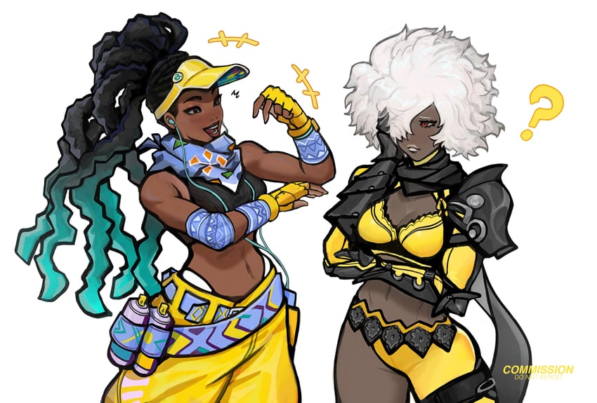 kimberly jackson and shinobu jacobs (street fighter and 2 more) drawn by peter_chai