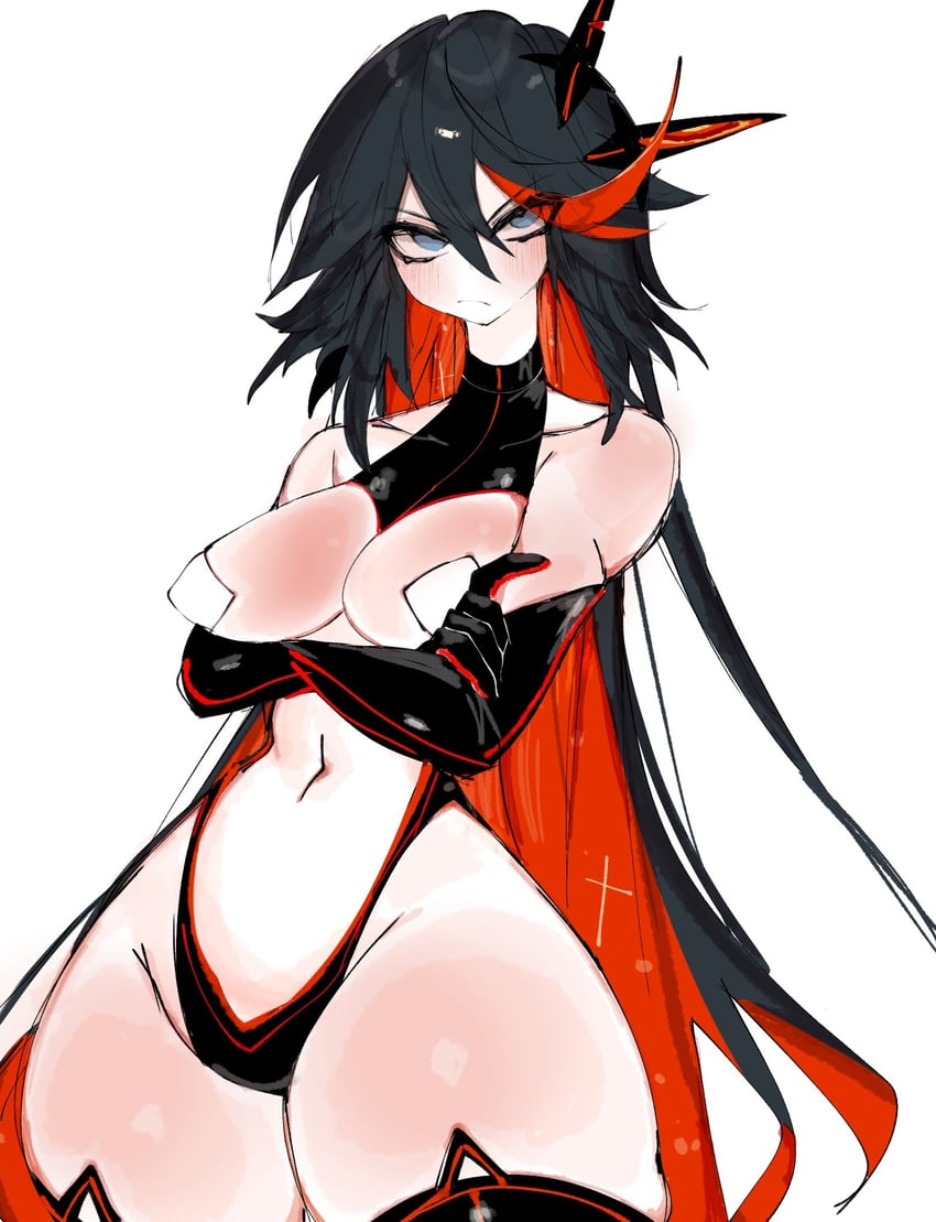 matoi ryuuko and senketsu (kill la kill) drawn by usa37107692