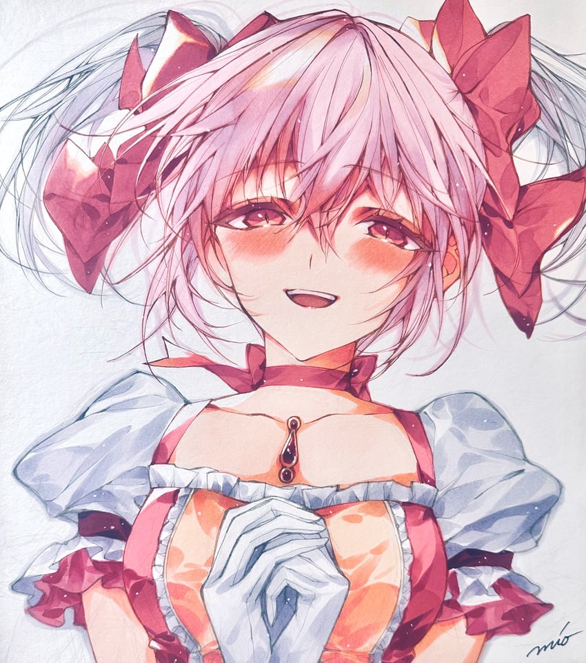 kaname madoka (mahou shoujo madoka magica) drawn by misteor