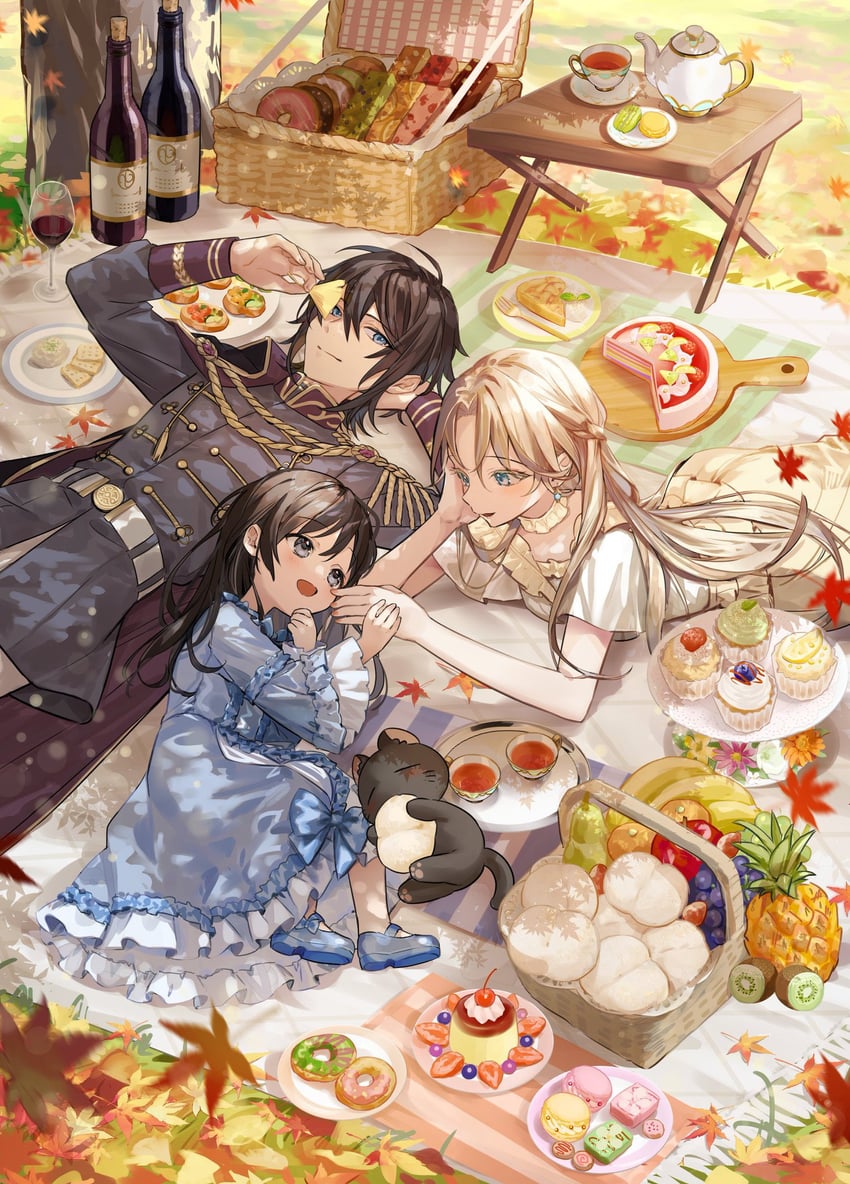 yuri, ederiin, chocolate, and ai (5-sai seijo) drawn by kaisake_(utp)