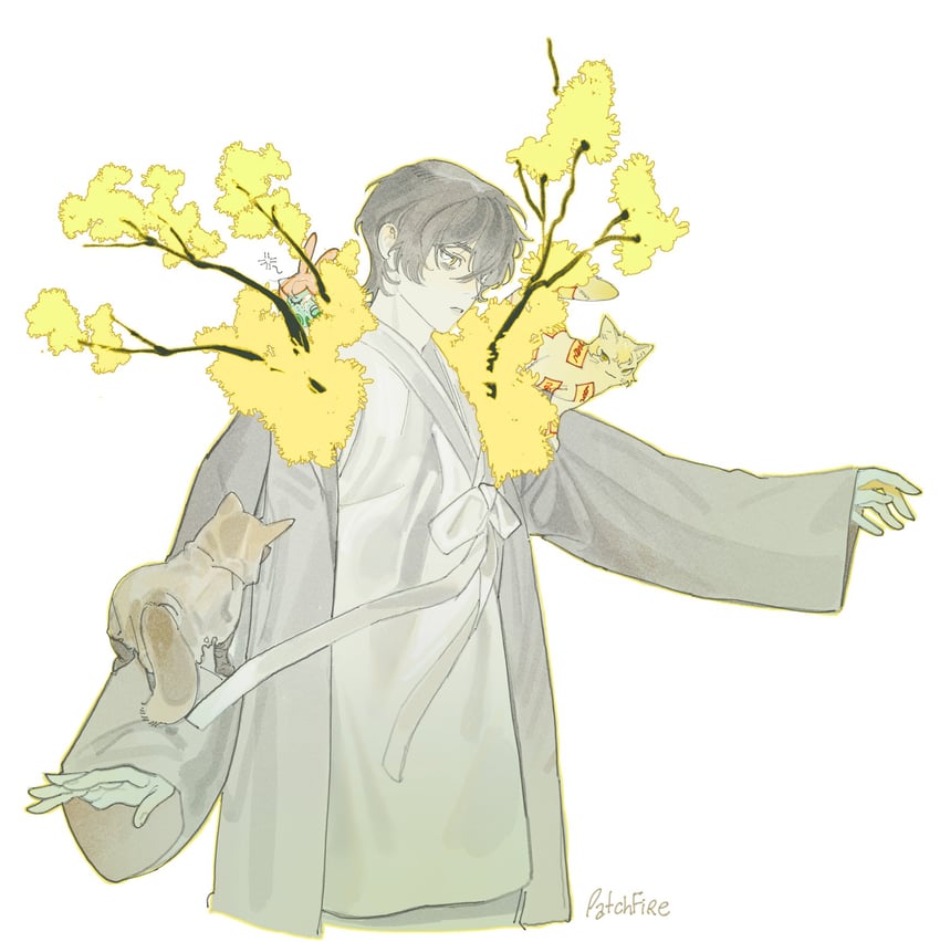 ishmael, sinclair, yi sang, and heathcliff (project moon and 1 more) drawn by patchfire