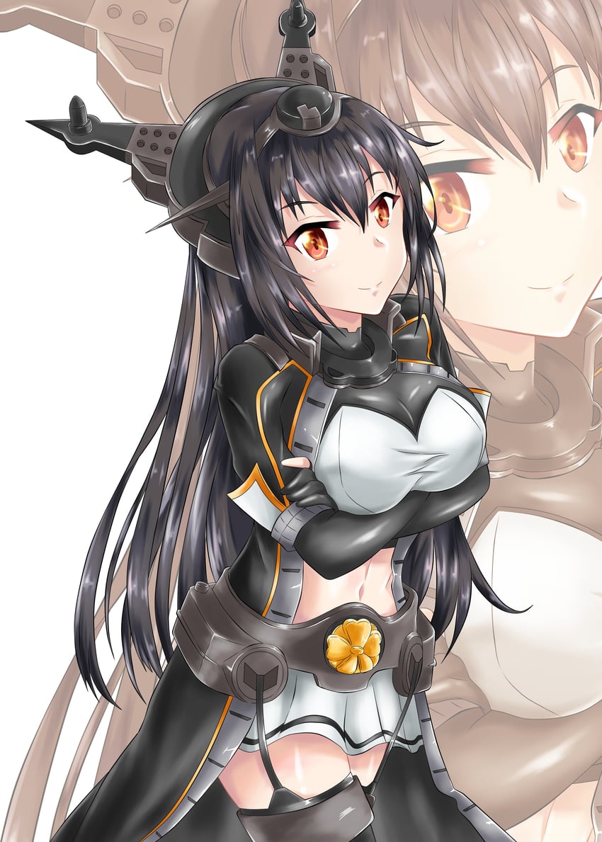 nagato and nagato kai ni (kantai collection) drawn by nipa_(graf_xsr900)