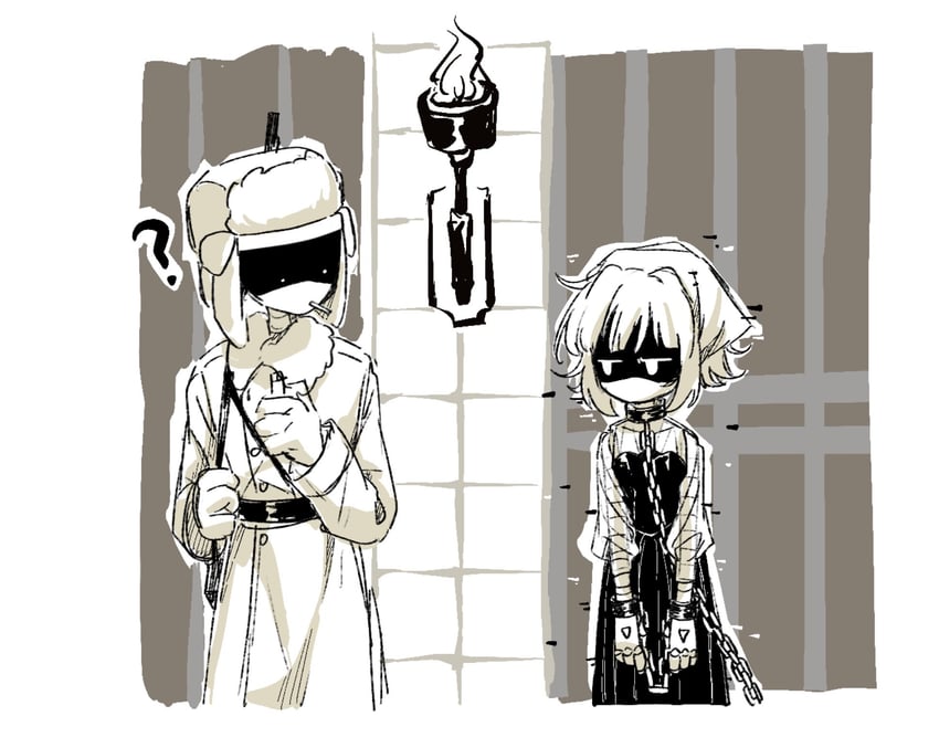 yeva and doll's father (murder drones) drawn by aida_(aidacamelia0516)